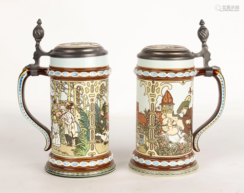 Metlach Stein Tankards