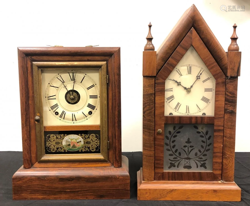 Welch Steeple & Seth Thomas Cottage Shelf Clock