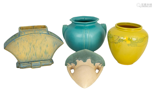 (4) Roseville Art Pottery