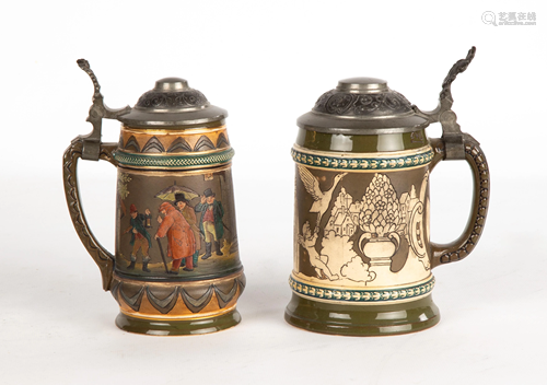 Vintage German Stein Tankards