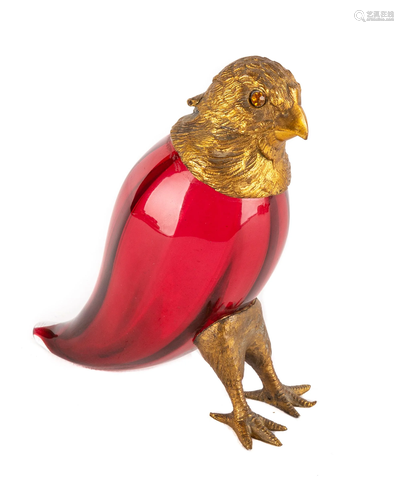 Bird Form Glass Perfume