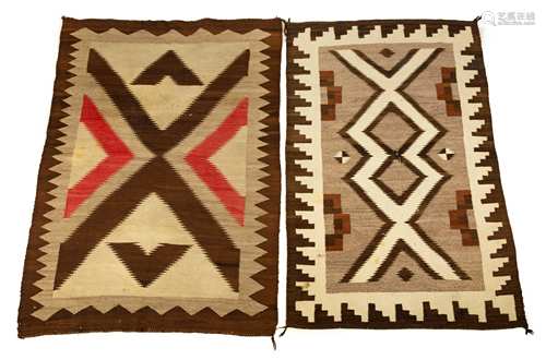 (2) Navajo Weavings