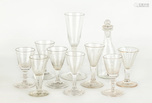 19th Century Cordials & Decanter