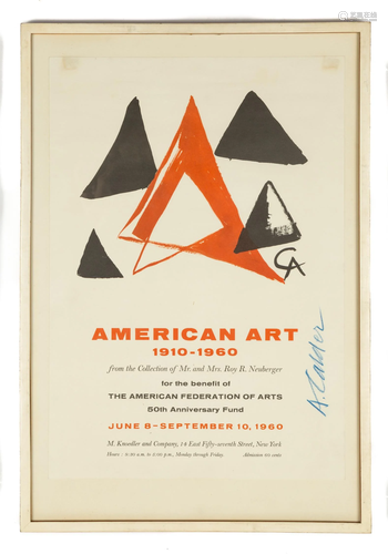 Alexander Calder, Knoedler Gallery Exhibition Poster