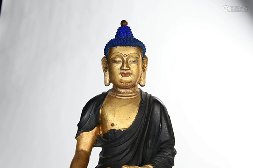 A Bronze Statue of Sakyamuni