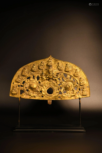 A Gild Bronze Dapeng Golden Winged Bird Flammule