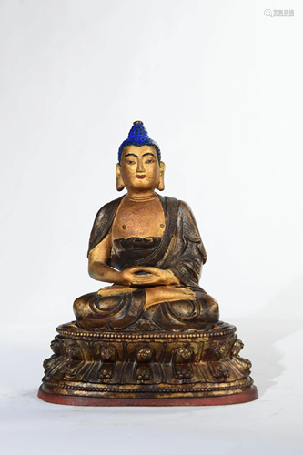 A Bronze Statue of Sakyamuni