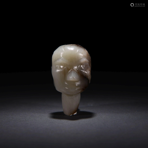 A Jade Human Head Ornament