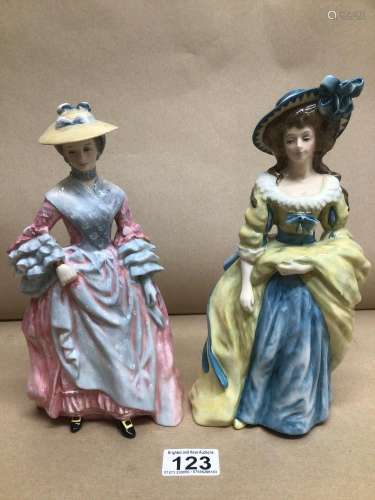 TWO ROYAL DOULTON FIGURINES MARY COUNTESS HOWE (HN 3007) AND SOPHIA CHARLOTTE LADY SHEFFIELD (HN