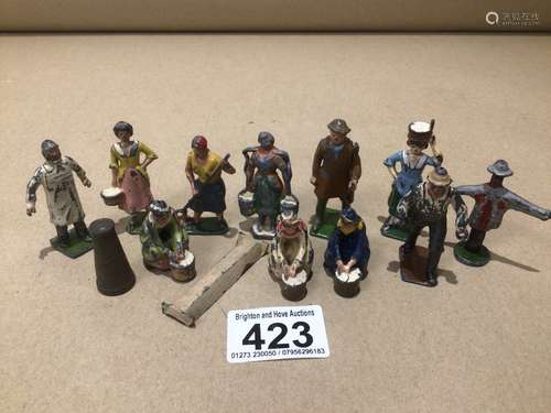 A QUANTITY OF EARLY LEAD FIGURES, INCLUDES BRITAINS AND TEMPO