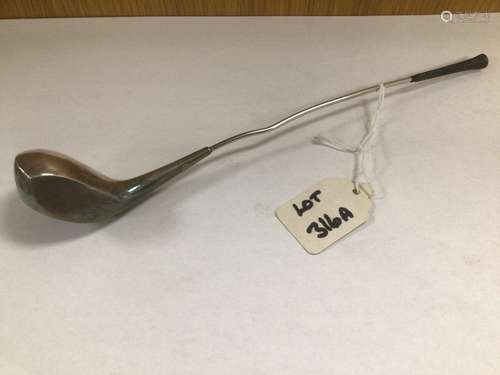 A DANISH SILVER PLATE GOLF CLUB 22.5CM