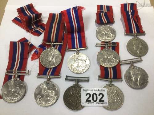 A QUANTITY OF COPY DEFENCE MEDALS 1939-1945