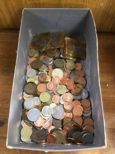 MIXED BOX OF USED COINAGE