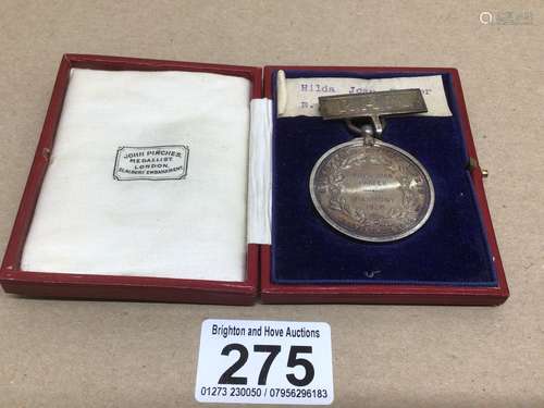 A ROYAL ACADEMY OF MUSIC 1928 MEDAL IN ORIGINAL BOX