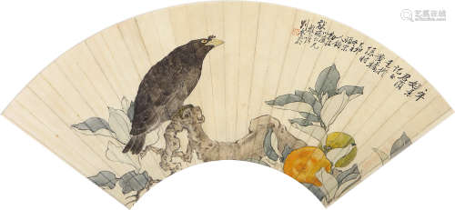 刘奎龄（1885-1967） 1939年 作 一年好景 设色纸本 扇面