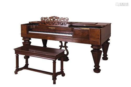 施坦威1865年方形古董钢琴 Steinway & Sons Empire Revival Style Square Grand Piano, 1865