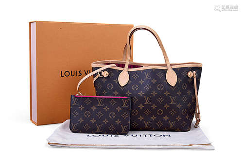 LOUIS VUITTON Monogram Neverfull 肩背袋 (未使用附原裝盒)