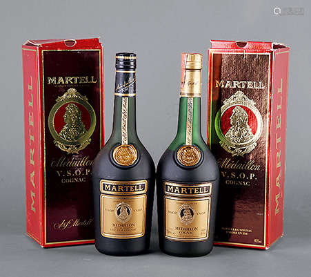 80年代 Martell V.S.O.P Medaillon Old Fine Cognac 二支