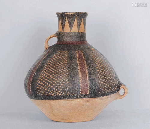 仰韶文化 彩陶雙系壺