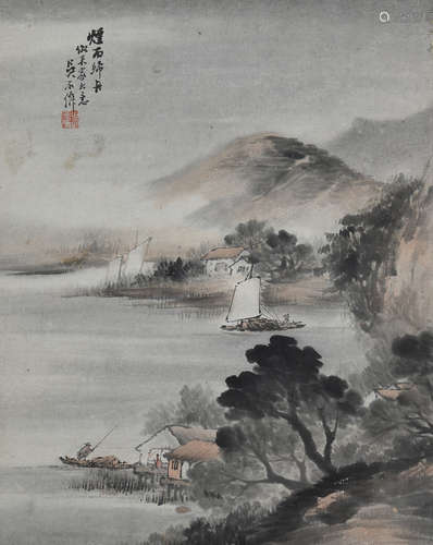 吴石仙 山水