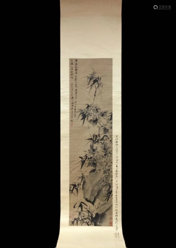 A PAINTING OF BAMBOO AND FLOWER, ZHENG XIE