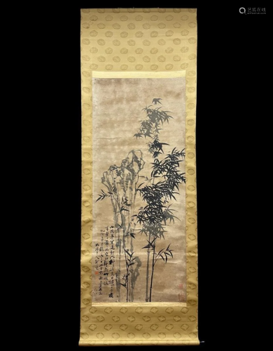 A PAINTING OF BAMBOO AND ROCK, ZHENG XIE