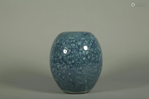 A JUN GLAZE OF YIXING PORCELAIN JAR