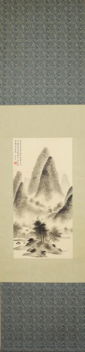 AN IMITATING PAINTING OF LANDSCAPE, QIGONG