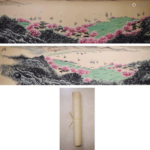 A HANDSCROLL PAINTING OF LANDSCAPE, SONG WENZHI