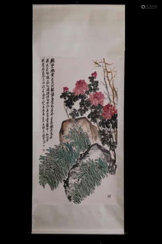 A PAINTING OF FLOWER BLOSSOMS, ZHAO YUNHE