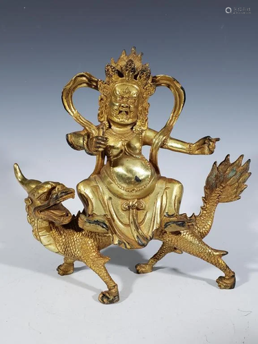 Chinese Gilt Bronze Buddha