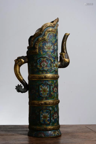 Chinese Cloisonne Vessel ,Mark