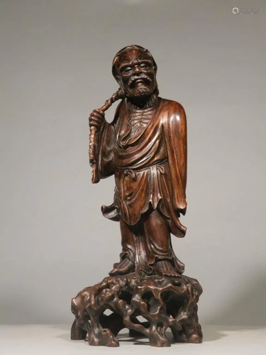 Republican Chinese Chengxiang Wood Carved Luohan