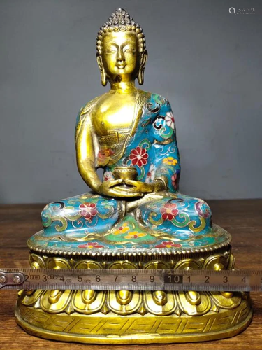 Chinese Cloisonne Buddha