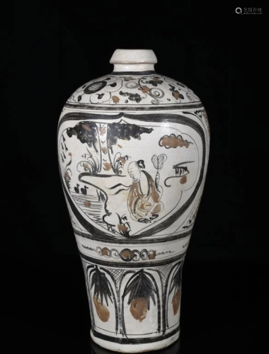Chinese Cizhou Ware Meiping Vase