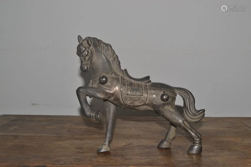 Qing Chinese Silver Horse