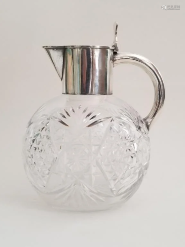 19C Russian Silver and Crystal Decanter Grachev Br