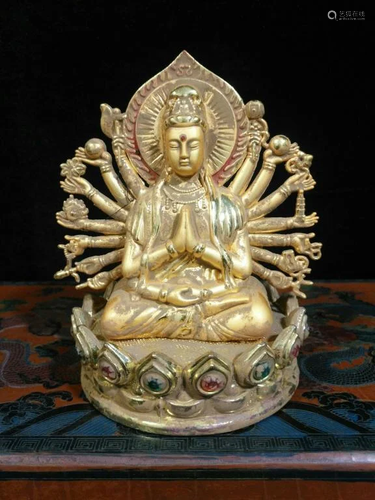 Chinese Gilt Bronze Buddha