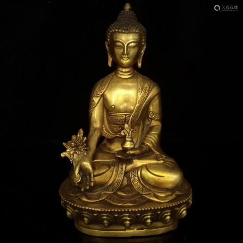 Chinese Gilt Bronze Buddha