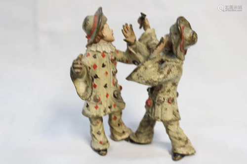 Vienna Bronze Polychrome of 2 boys