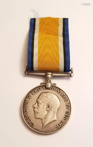 British WWI War Medal Gnr.E.Telling 1914