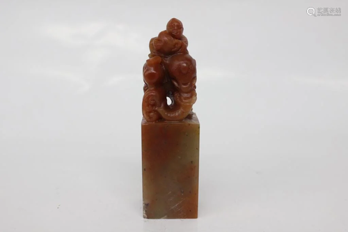 Chinese Soapstone Carved Seal