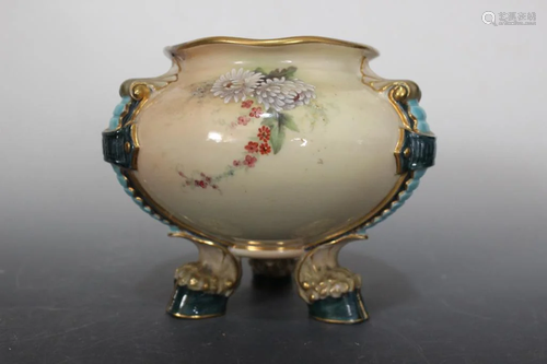 ROYAL WORCESTER INC. FOOTED BOWL