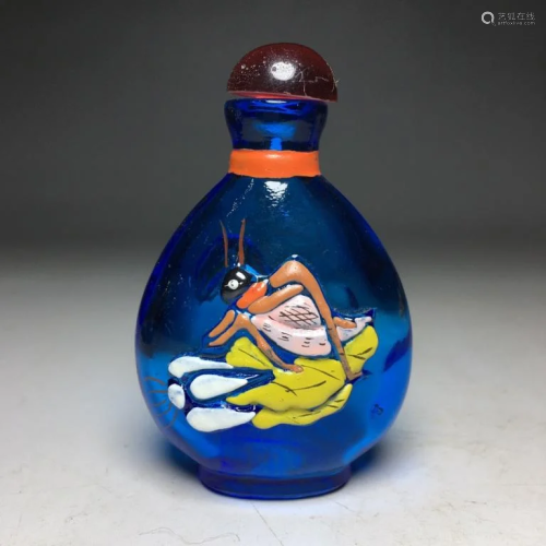 Chinese Liuli Glass Snuff Bottle