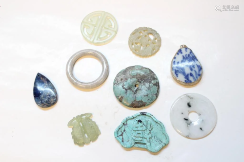 9Pics, Chinese Jade, Turquoise Collections