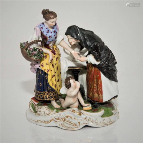 Antique Royal Vienna Porcelain Group Figurine