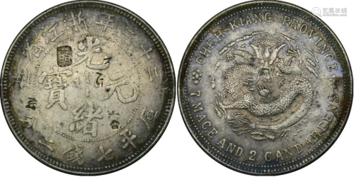 China silver coin: Qing Guangxu Zhejiang Province