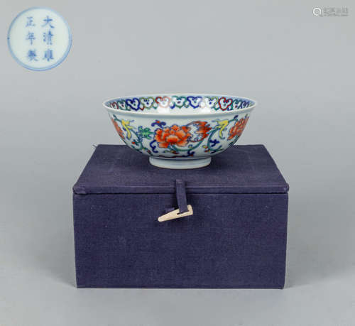 Chinese Doucai Porcelain Bowl