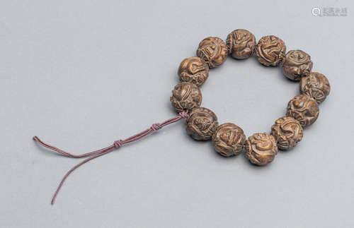 Large Size Chinese Export Agarwood Prayer Beads