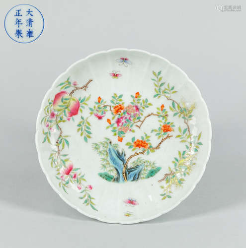 Chinese Famille Rose Porcelain Plate